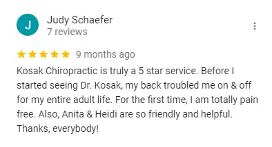 Judy Schaefer GBP patient's review